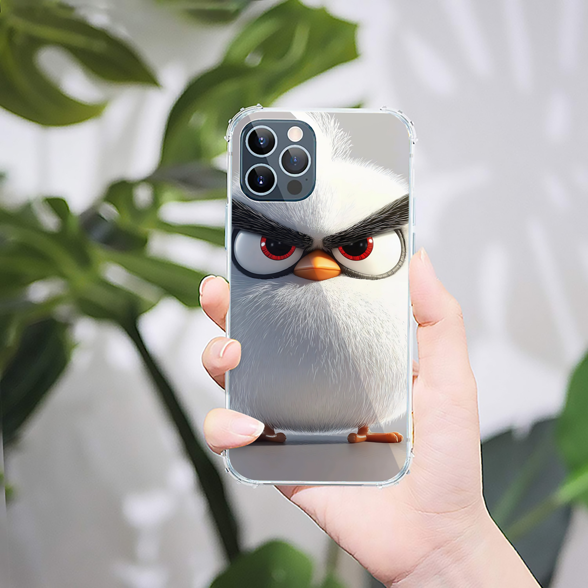 （画像用） Angry Birds アングリーバード 【iPhone 12シリーズ対応】透明スマホケース（クリアソフトケース）
